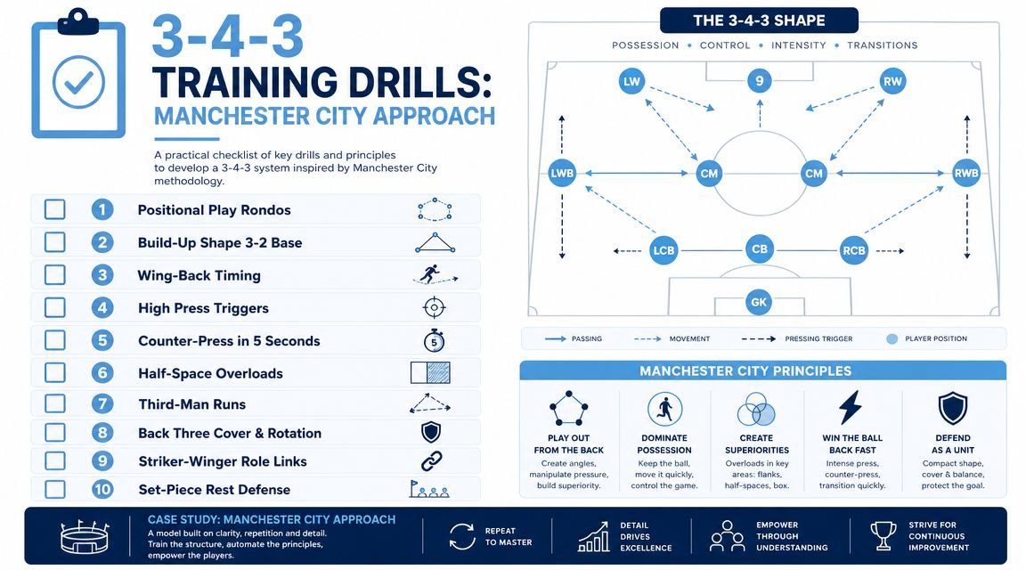 TRAINING THE 3-4-3 WITH A MANCHESTER CITY CASE STUDY